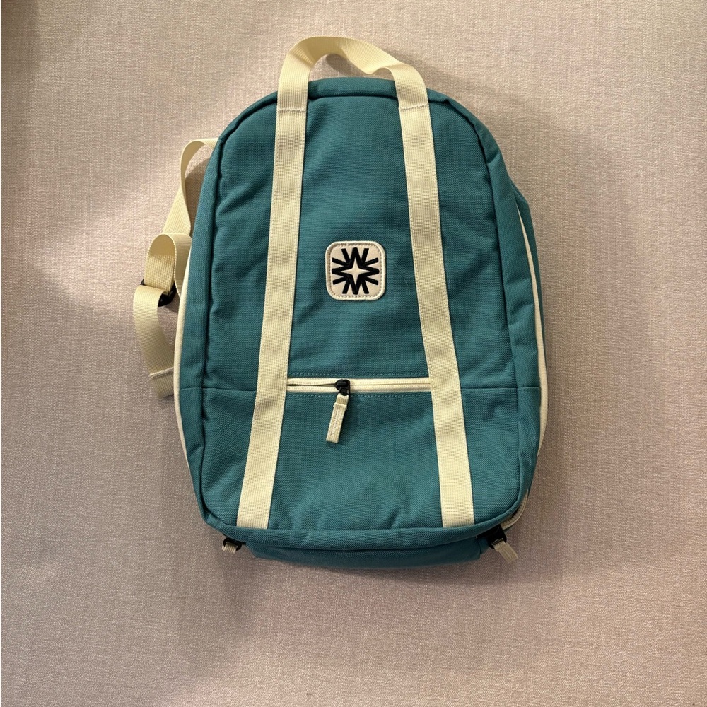 Elegant Teal and Cream Backpack